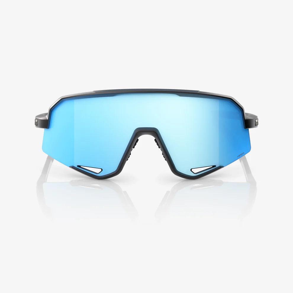 100 Percent Sunglasses - SLENDALE - Matte Black - HiPER Blue Multilayer Mirror Lens product image 3, provided for visual