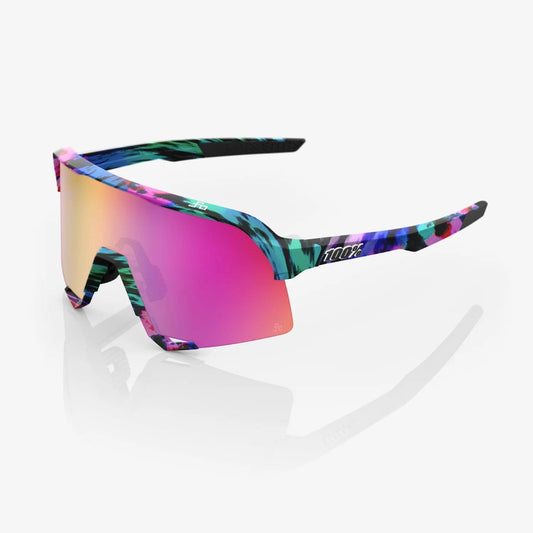 100% S3 - Peter Sagan LE Soft Tact Tie Dye Purple Multilayer Mirror Lens product image 1, provided for visual reference and