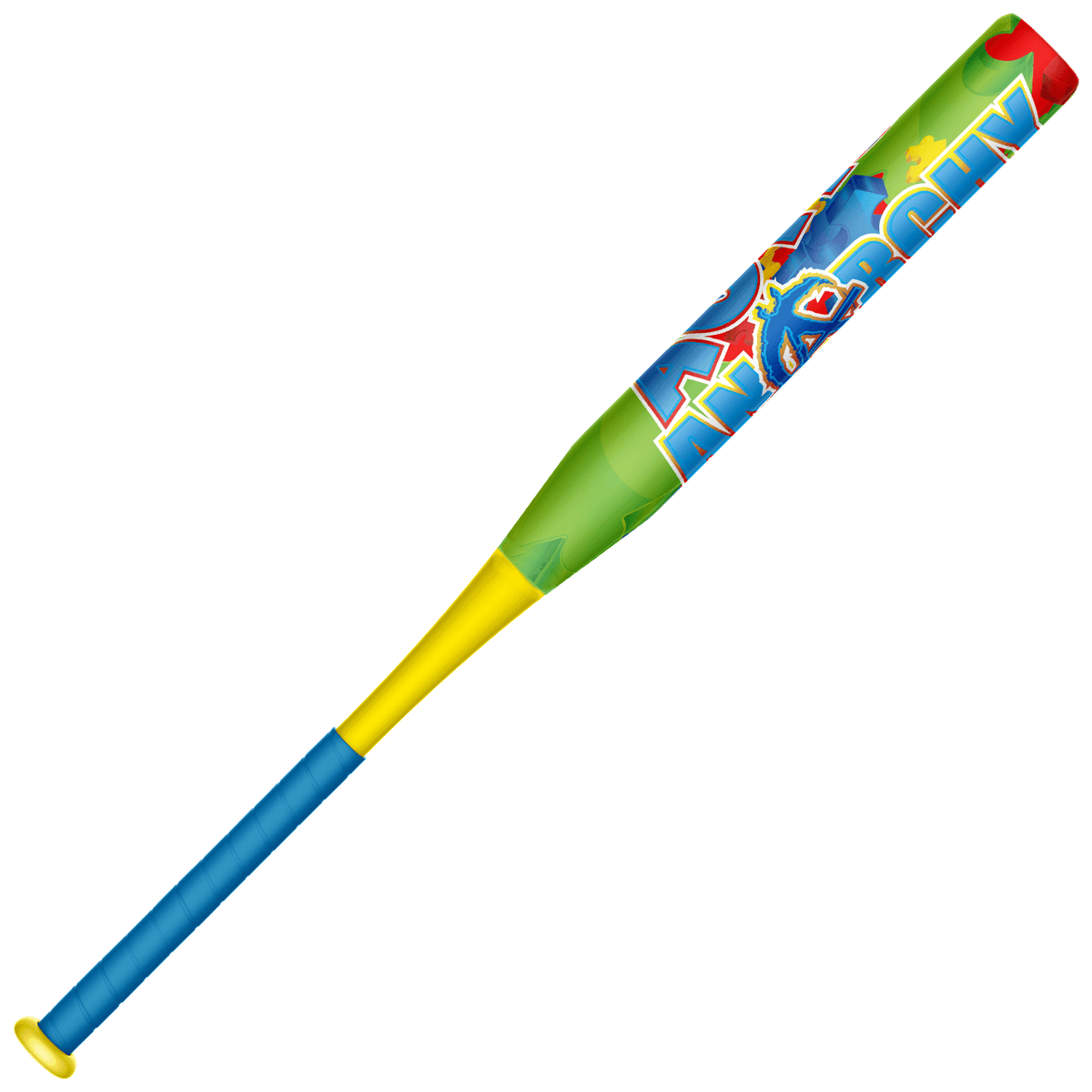 2021 Anarchy Autism Limited Edition 1PC - 12.5"- 1oz End Load - USA/ASA Slowpitch Softball Bat A20AASM1-1 product image 3,