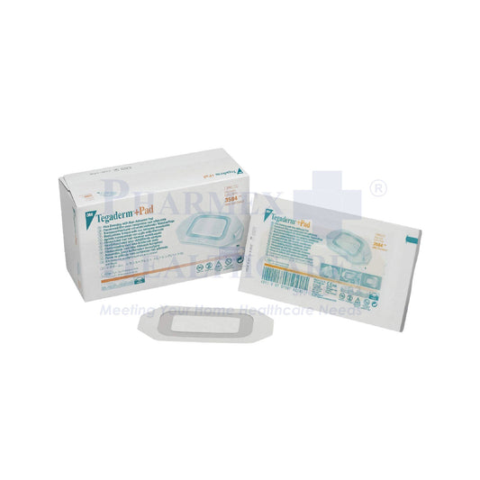 3M Tegaderm Dressing, Transparent Film With Pad, 6cm x 10cm, 3M-3584, 1 Pcs