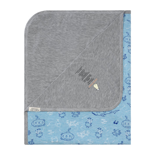 Double Layer Blanket Ocean Baa-ddies Blue -36M