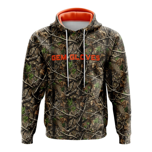 Gem Gloves Fleece Hoodie - Backwoods product image 1, provided for visual reference and product detail review