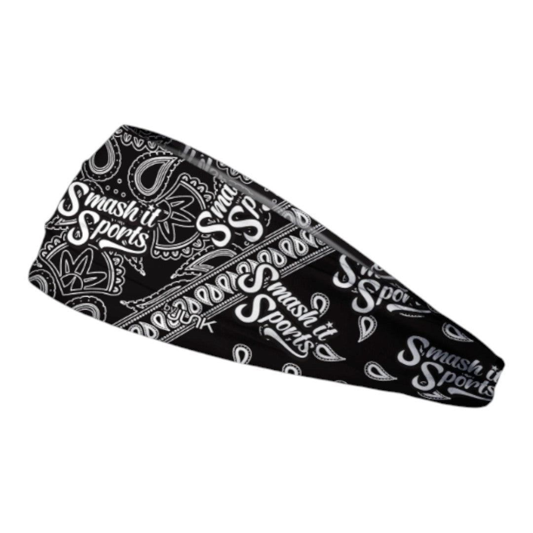 Junk x Smash It Sports Big Bang Lite Headband - Black Lightning product image 1, provided for visual reference and product