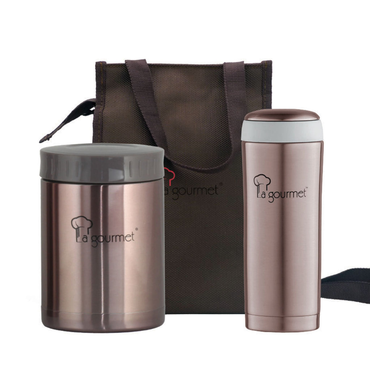 [ONLINE EXCLUSIVE] La gourmet Sakura 0.58L Food Jar + 0.35L Tumbler Thermalware set (LGSA302595)