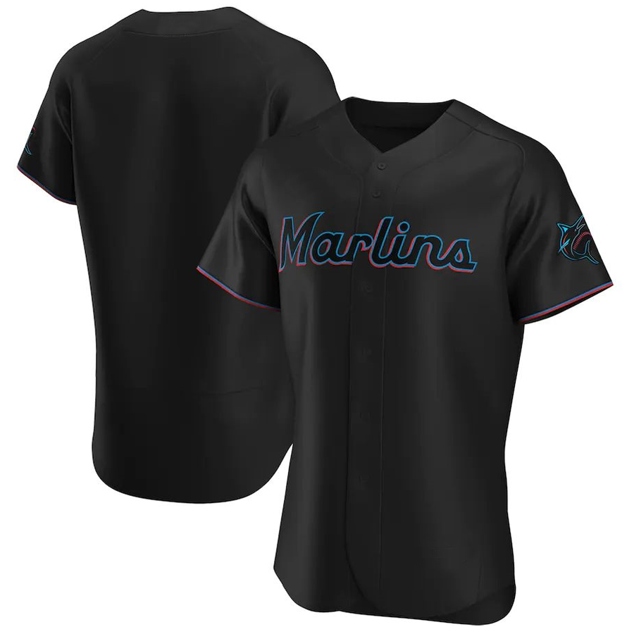 M.Marlins Blank Player Blue Replica Baseball Jerseys product image 1