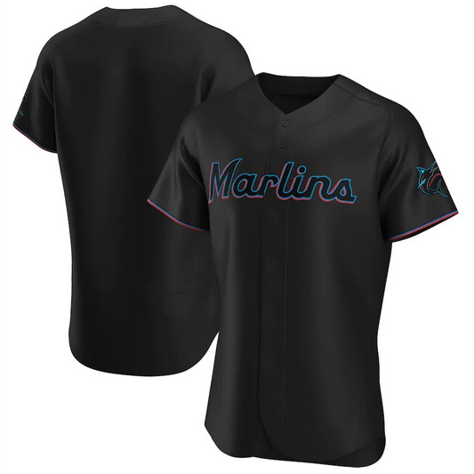 M.Marlins Blank Player Blue Replica Baseball Jerseys product image 1