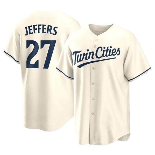M.Twins #27 Ryan Jeffers Player Cream Replica Baseball product image 1