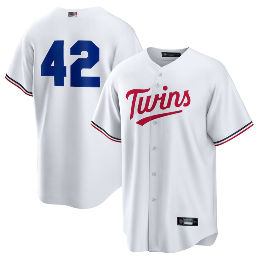 M.Twins #42 Player White Home 2025 Jackie Robinson Day product image 1