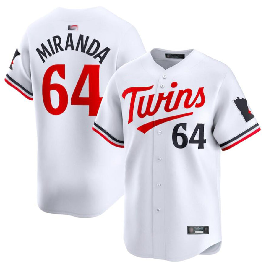M.Twins #64 Jose Miranda Player White Home Limited Baseball product image 1
