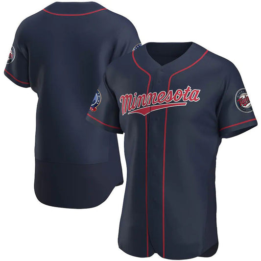 M.Twins Blank Player Navy Team Elite Baseball Jerseys product image 1