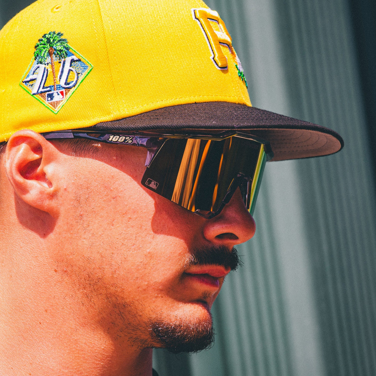 100 Percent Sunglasses - Speedcraft - MLB Authentic Polished Translucent Grey HiPER® 24K Gold Mirror Lens product image 3,