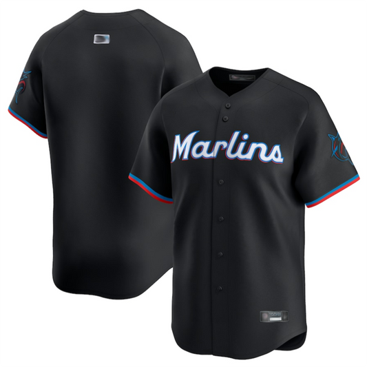 M.Marlins Blank Player Black Limited Game Baseball Jerseys product image 1