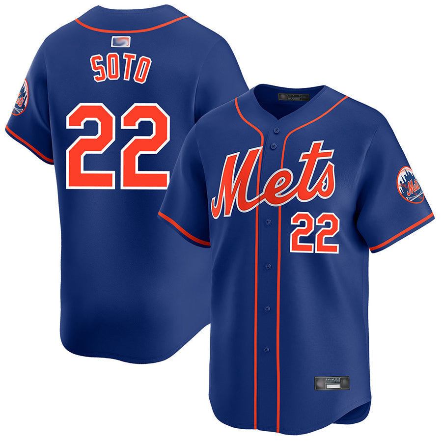 NY.Mets #22 Juan Soto Player Royal Home Limited Baseball product image 1