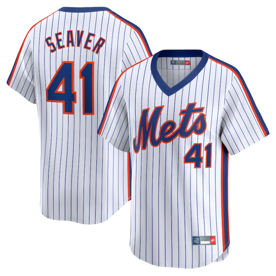 NY.Mets #41 Tom Seaver Player White Throwback Cooperstown product image 1