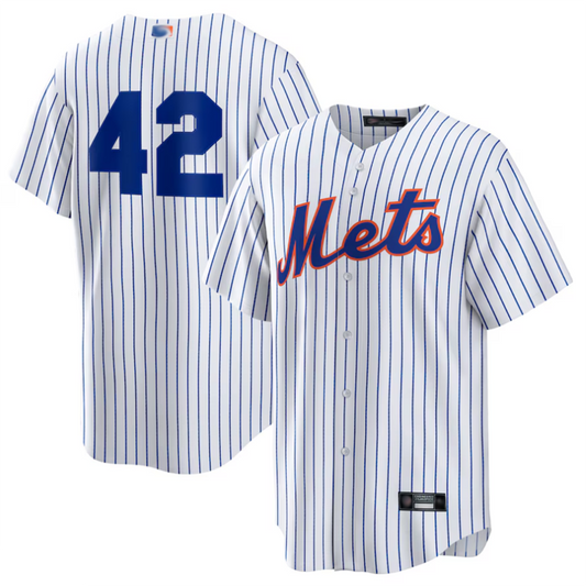 NY.Mets #42 Player White Home 2025 Jackie Robinson Day product image 1
