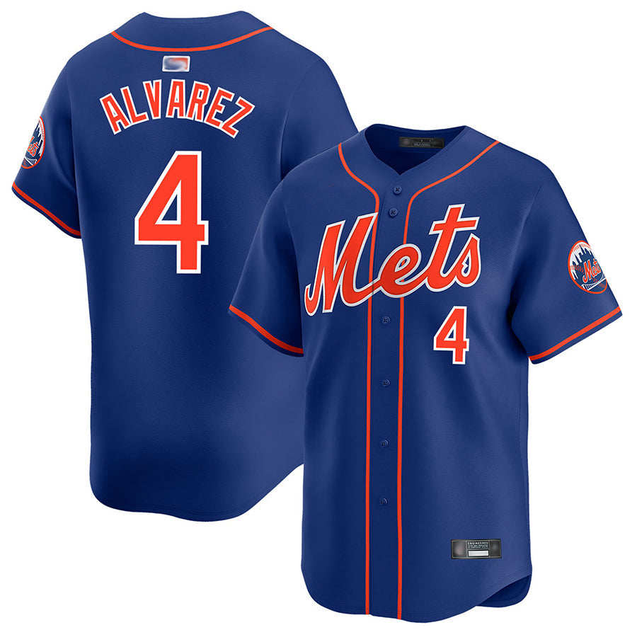 NY.Mets #4 Francisco Alvarez Player Royal Home Limited product image 1