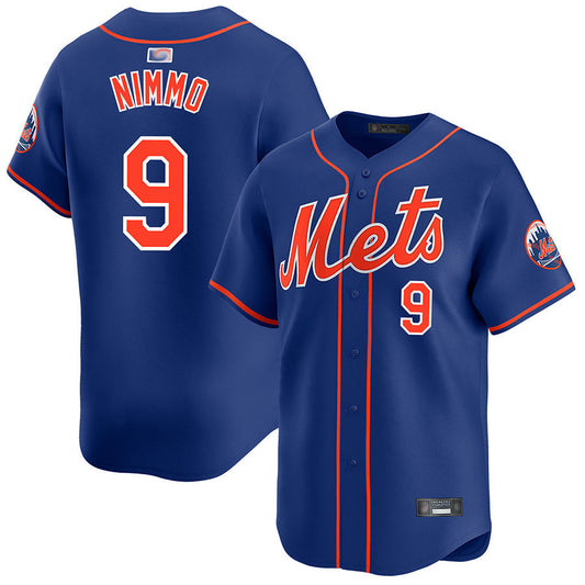 NY.Mets #9 Brandon Nimmo Player Royal Home Limited Baseball product image 1