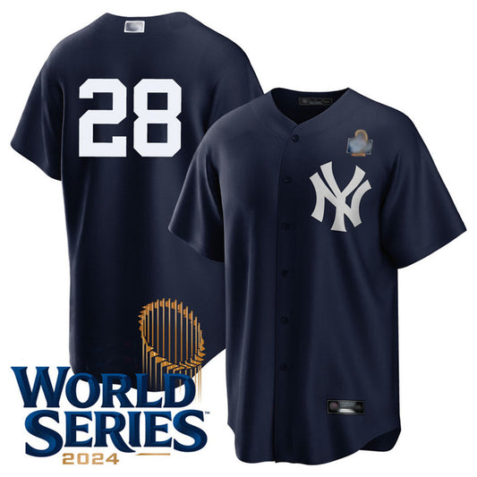 NY.Yankees #28 Austin Wells Player Navy World Series product image 1