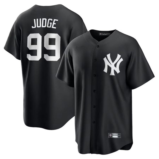 NY.Yankees #99 Aaron Judge Player Black Lights Out Replica product image 1