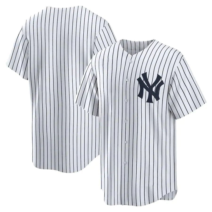 NY.Yankees Blank Player White Home Replica Game Baseball product image 1