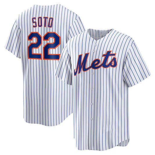 NY.Mets #22 Juan Soto White Home Replica Player Baseball product image 1