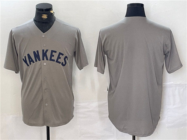 NY.Yankees Blank Player Gray Cool Base Stitched Baseball product image 1