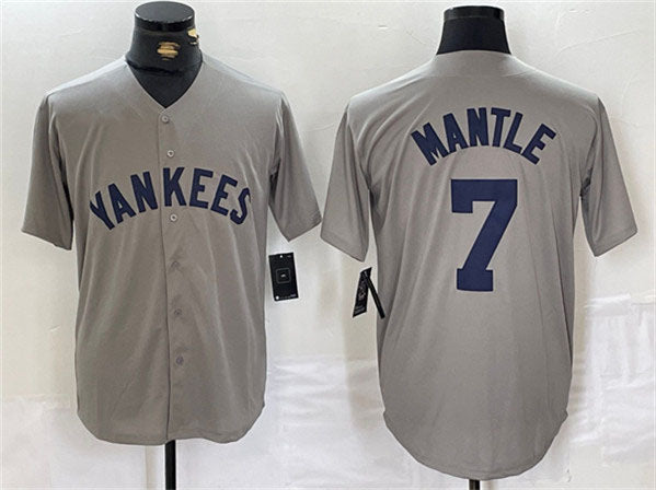 NY.Yankees #7 Mickey Mantle Player Gray Cool Base Stitched product image 1