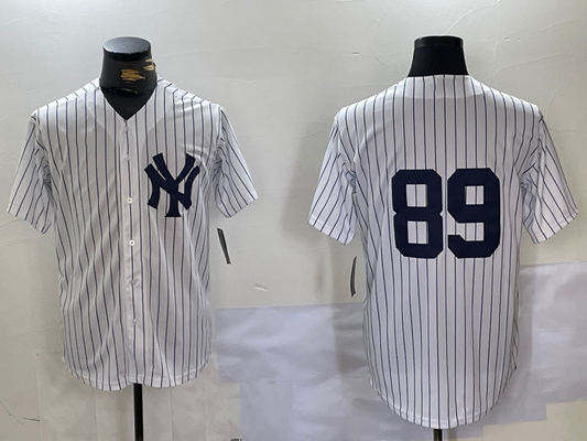 NY.Yankees #89 Jasson Dominguez Player White Cool Base product image 1