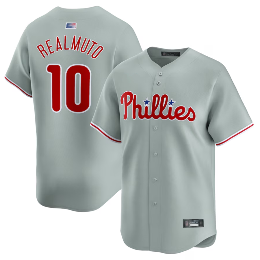 P.Phillies #10 J.T. Realmuto Player Gray Limited Baseball product image 1
