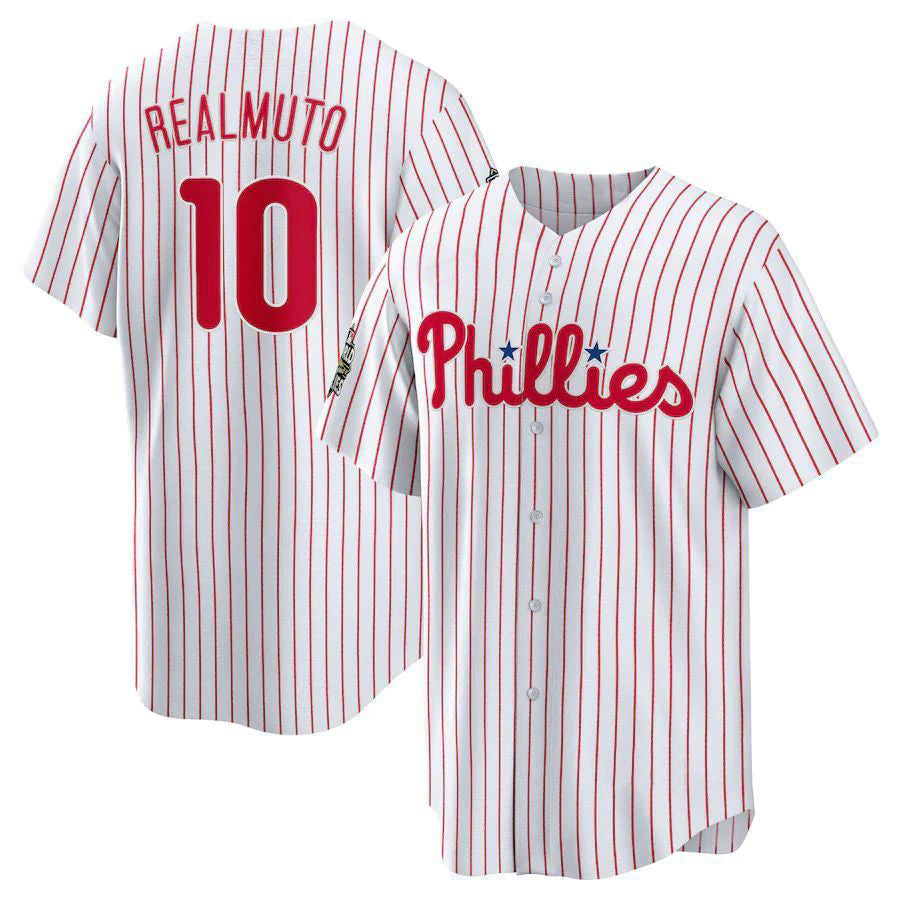 P.Phillies #10 J.T. Realmuto Player White Home Replica product image 1