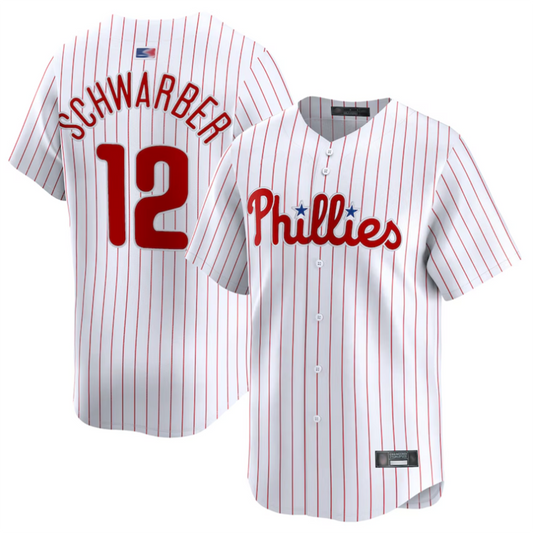 P.Phillies #12 Kyle Schwarber Player White Limited Baseball product image 1