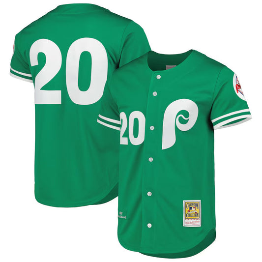 P.Phillies #20 Mike Schmidt Green Cooperstown Replica product image 1