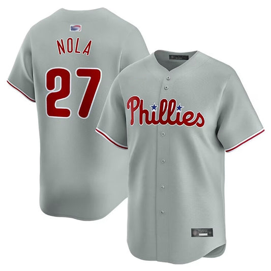 P.Phillies #27 Aaron Nola Player Grey Road Home Limited product image 1