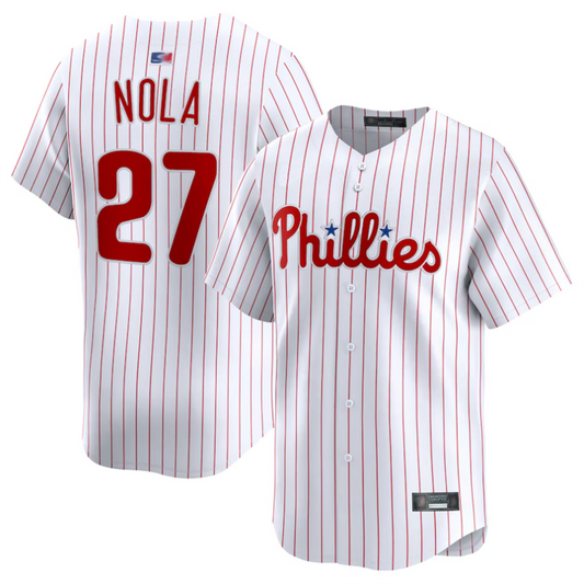 P.Phillies #27 Aaron Nola Player White Home Limited product image 1