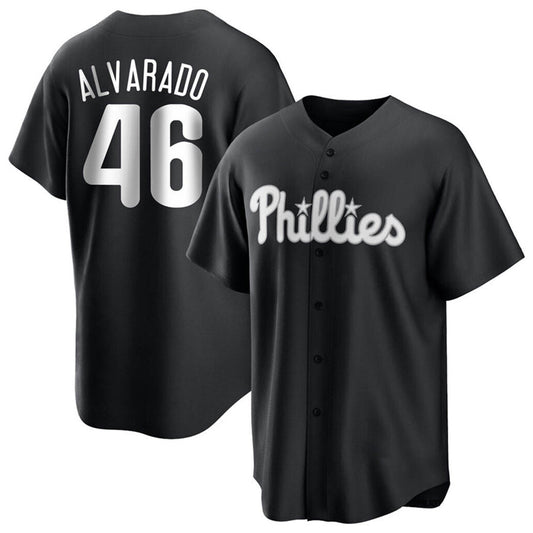 P.Phillies #46 Jose Alvarado Player Black Replica Baseball product image 1