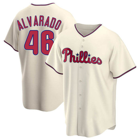 P.Phillies #46 Jose Alvarado Player Cream Replica Baseball product image 1