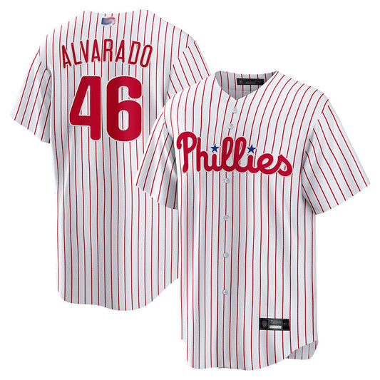 P.Phillies #46 Jose Alvarado Player White Home Replica product image 1
