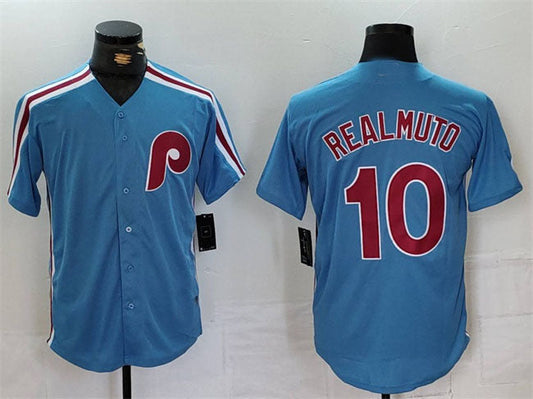 P.Phillies #10 J.T. Realmuto Player Blue Cool Base Stitched product image 1