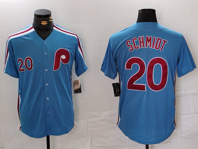 P.Phillies #20 Mike Schmidt Player Light Blue Cooperstown product image 1