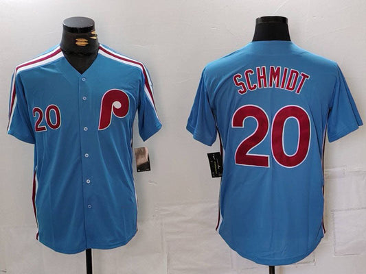 P.Phillies #20 Mike Schmidt Player Light Blue Cooperstown product image 1