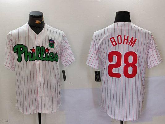 P.Phillies #28 Alec Bohm Player White Green Cool Base product image 1