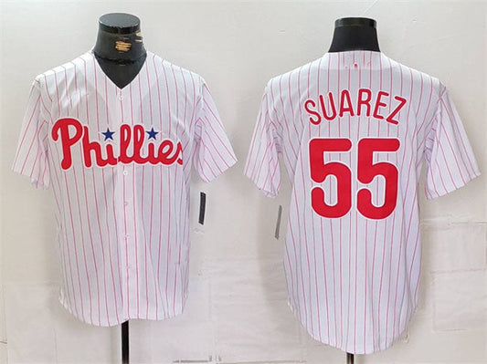 P.Phillies #55 Ranger Su¡§¡érez Player Game Jersey White product image 1