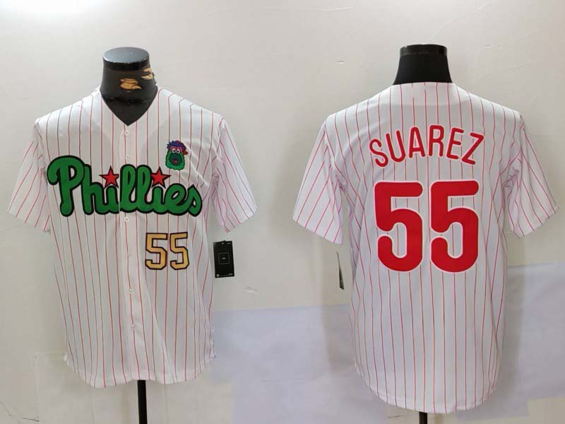 P.Phillies #55 Ranger Su¡§¡érez Player White Green Cool product image 1