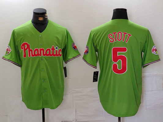 P.Phillies #5 Bryson Stott Green Player With Patch Stitched product image 1