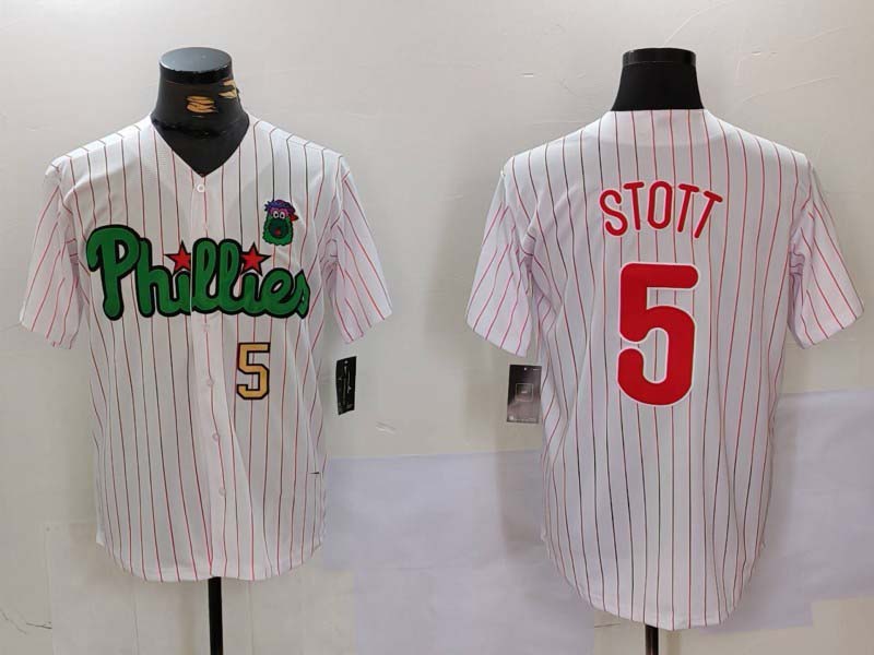 P.Phillies #5 Bryson Stott Player White Green Cool Base product image 1