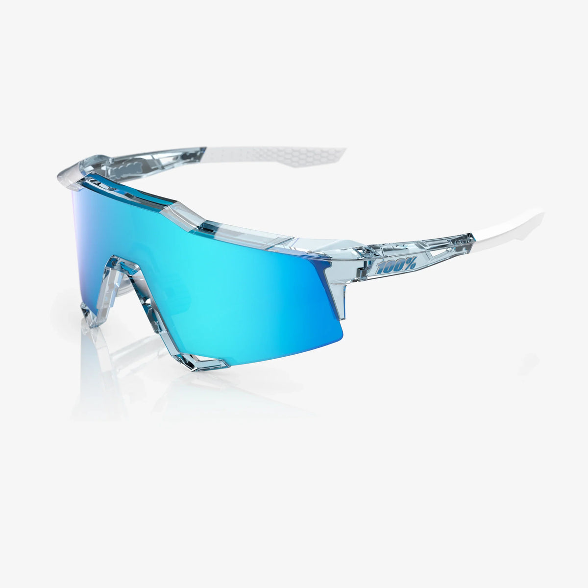 100 Percent Sunglasses - Speedcraft - Polished Translucent Mint Blue Topaz Mirror Lens product image 1, provided for visual