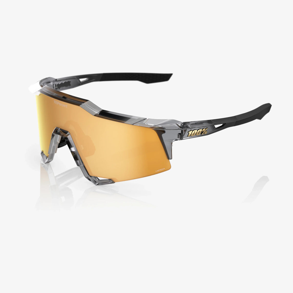 100 Percent Sunglasses - Speedcraft - MLB Authentic Polished Translucent Grey HiPER® 24K Gold Mirror Lens product image 1,