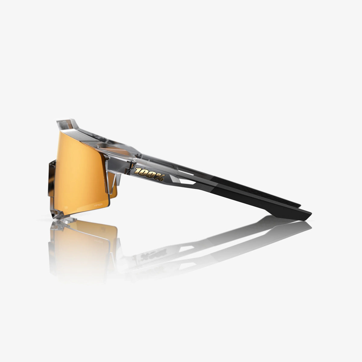 100 Percent Sunglasses - Speedcraft - MLB Authentic Polished Translucent Grey HiPER® 24K Gold Mirror Lens product image 5,