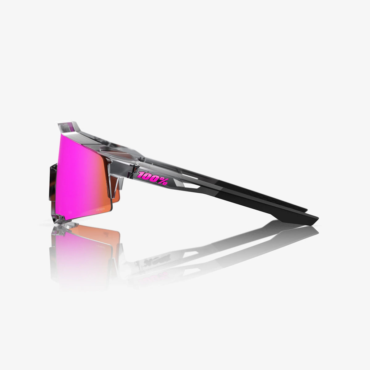 100 Percent Sunglasses - Speedcraft - MLB Authentic Polished Translucent Grey HiPER® Vital Pink Mirror Lens product image 5,