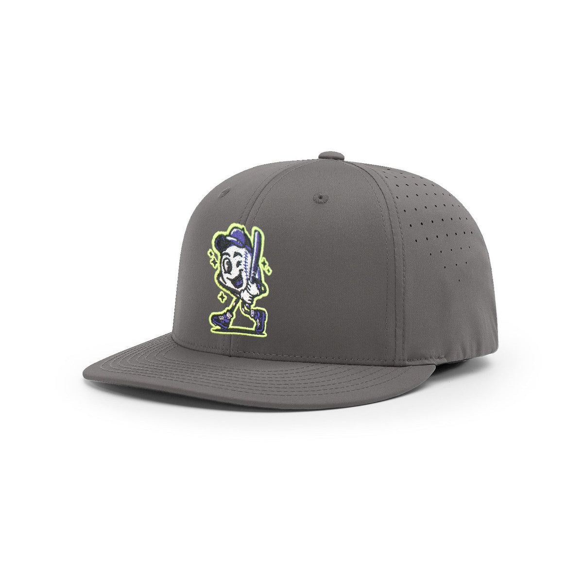 Smash It Sports Smashie PTS30 Hat - Charcoal/Volt product image 1, provided for visual reference and product detail review